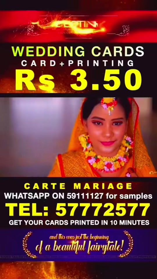 TikTok video thumbnail by weddingcardsmauritius